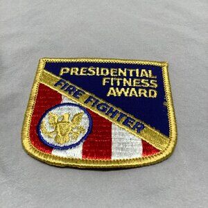 Vintage Presidential Fitness Award Firefighter Patch - New Old Stock